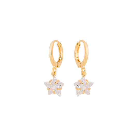 Argolinha com Estrela De Zirconia dourado